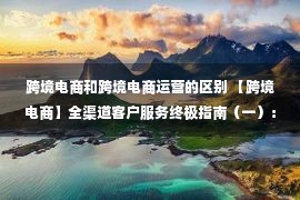 跨境电商和跨境电商运营的区别 【跨境电商】全渠道客户服务终极指南（一）：概念，重要性与优势