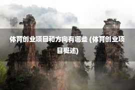 体育创业项目和方向有哪些 (体育创业项目概述)