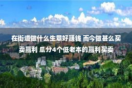 在街道做什么生意好赚钱 而今做甚么买卖赢利 瓜分4个低老本的赢利买卖