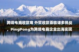 跨境电商收款难 外贸收款面临诸多挑战，PingPong为跨境电商企业出海实现降本增效