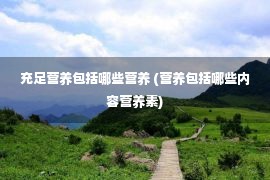 充足营养包括哪些营养 (营养包括哪些内容营养素)