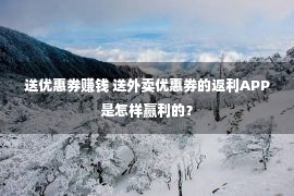 送优惠券赚钱 送外卖优惠券的返利APP是怎样赢利的？