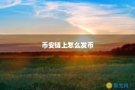 币安链上怎么发币