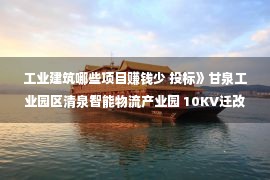 工业建筑哪些项目赚钱少 投标》甘泉工业园区清泉智能物流产业园 10KV迁改及专线电源工程