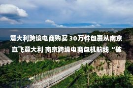 意大利跨境电商购买 30万件包裹从南京直飞意大利 南京跨境电商包机航线“破冰重启”