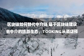 区块链如何替代中介链 基于区块链建设去中介的旅游生态，TOOKING从酒店预订切入